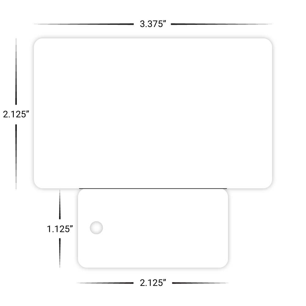 Custom Plastic Breakaway Card and Key Tag Combo