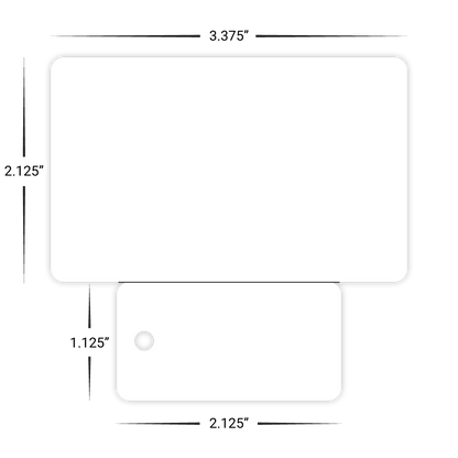 Custom Plastic Breakaway Card and Key Tag Combo