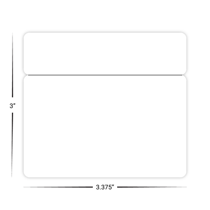 Custom Plastic 3.375" x 2.125" Cards With Snap Off Top