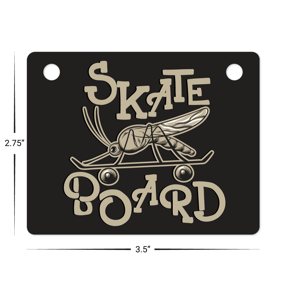 Custom Plastic 3.5" x 2.75" Two Hole Tags