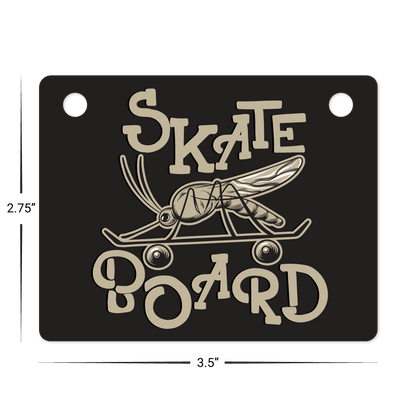 Custom Plastic 3.5" x 2.75" Two Hole Tags