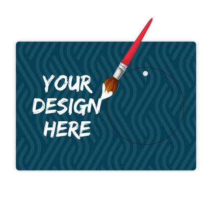 Custom Plastic 5" x 7" Card with Punch-Out Circle Key Tag Combo