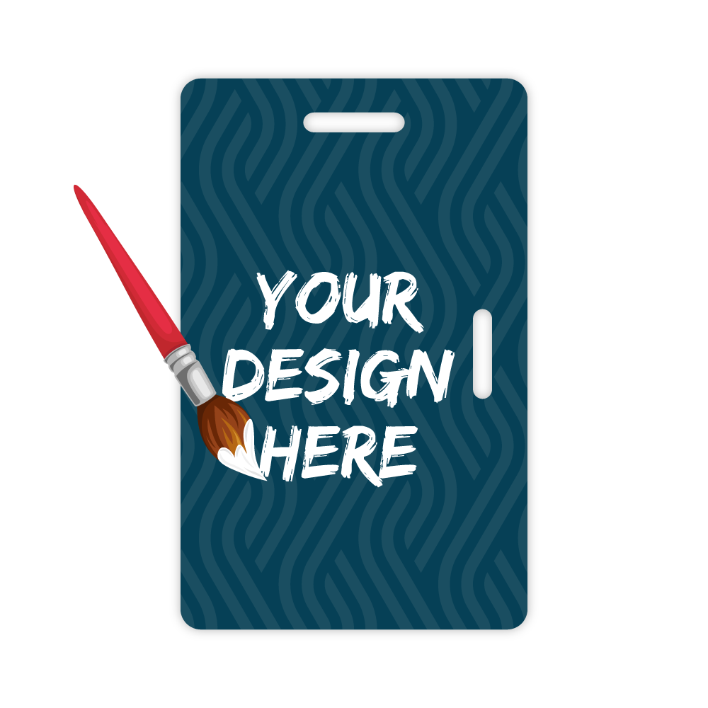 Custom Plastic 3.375" x 2.125" Two Slot Badges