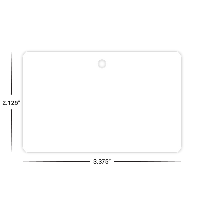 Custom Plastic 3.375" x 1.375" Horizontal Badges