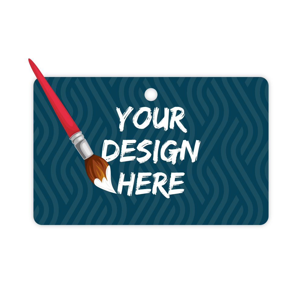 Custom Plastic 3.375" x 1.375" Horizontal Badges
