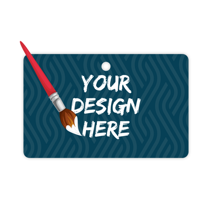 Custom Plastic 3.375" x 1.375" Horizontal Badges