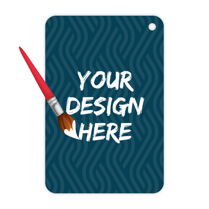 Custom Plastic 4" x 6" Rounded Tags with Hole