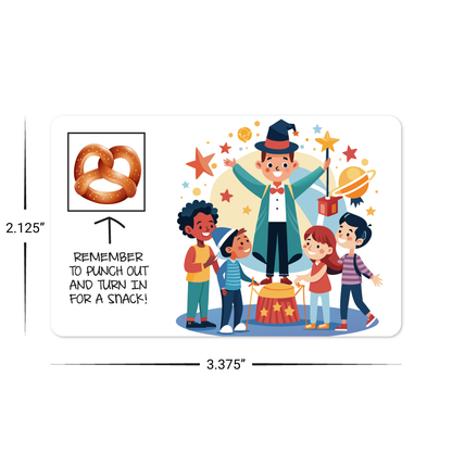 Custom Plastic 3.375" x 2.125" Cards with Punch-Out Square