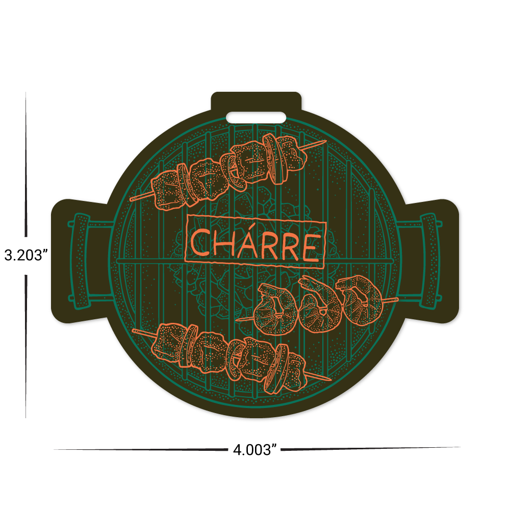 Custom Plastic 4.003" x 3.203" Circle Badges with Center Banner