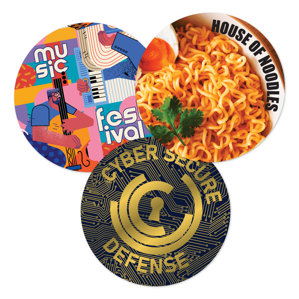 Custom Plastic 5" Circle Coaster