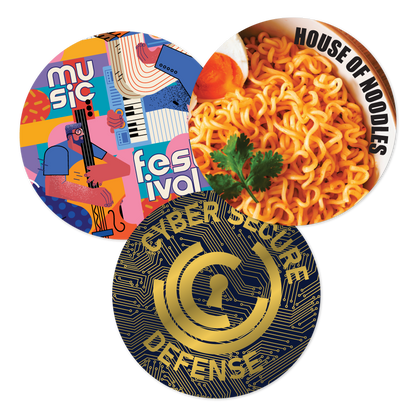 Custom Plastic 5" Circle Coaster