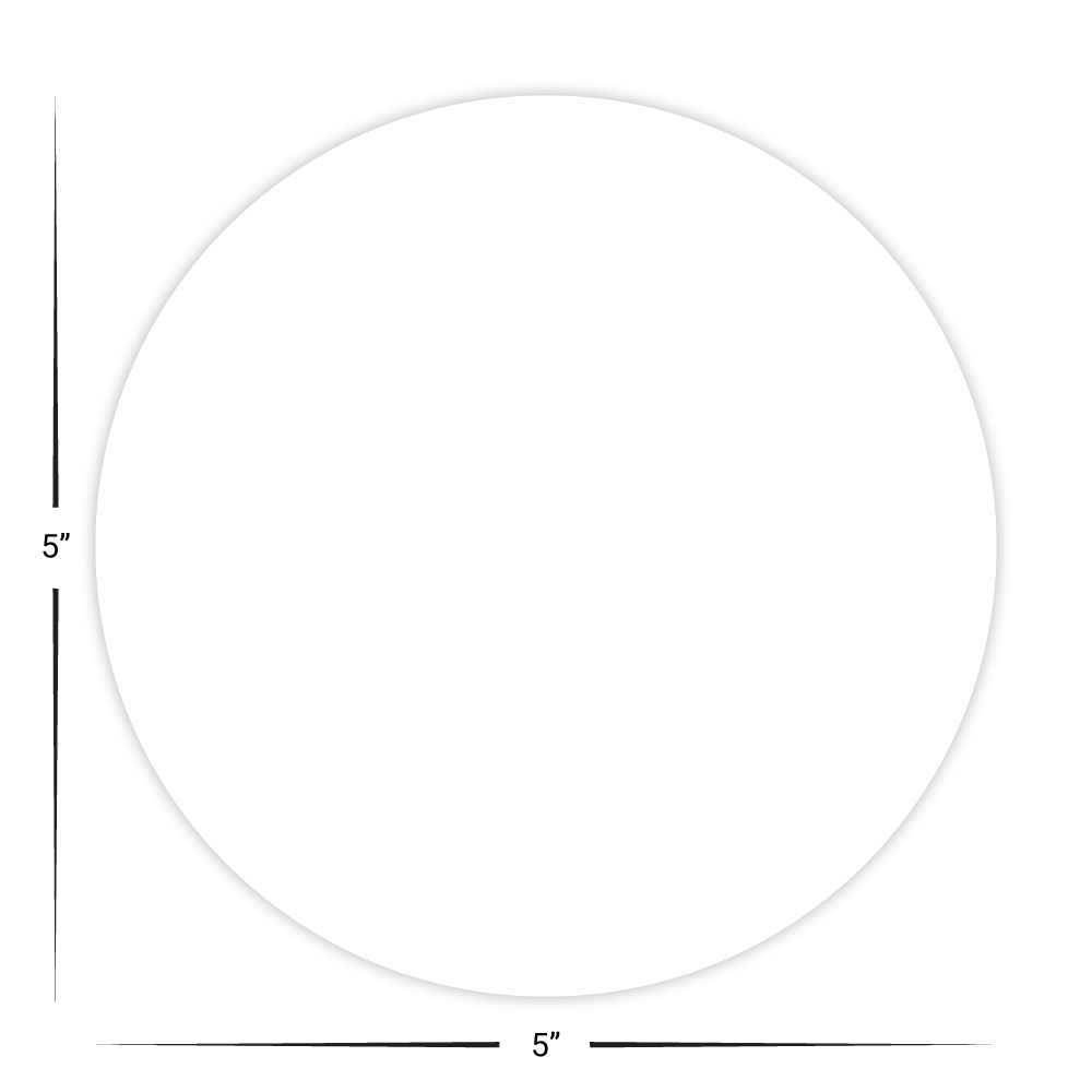 Custom Plastic 5" Circle Coaster