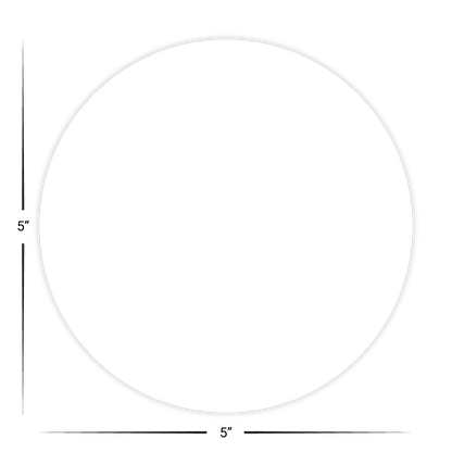 Custom Plastic 5" Circle Coaster