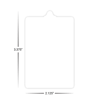 Custom Plastic 3.375" x 2.125" Clipboard Cards