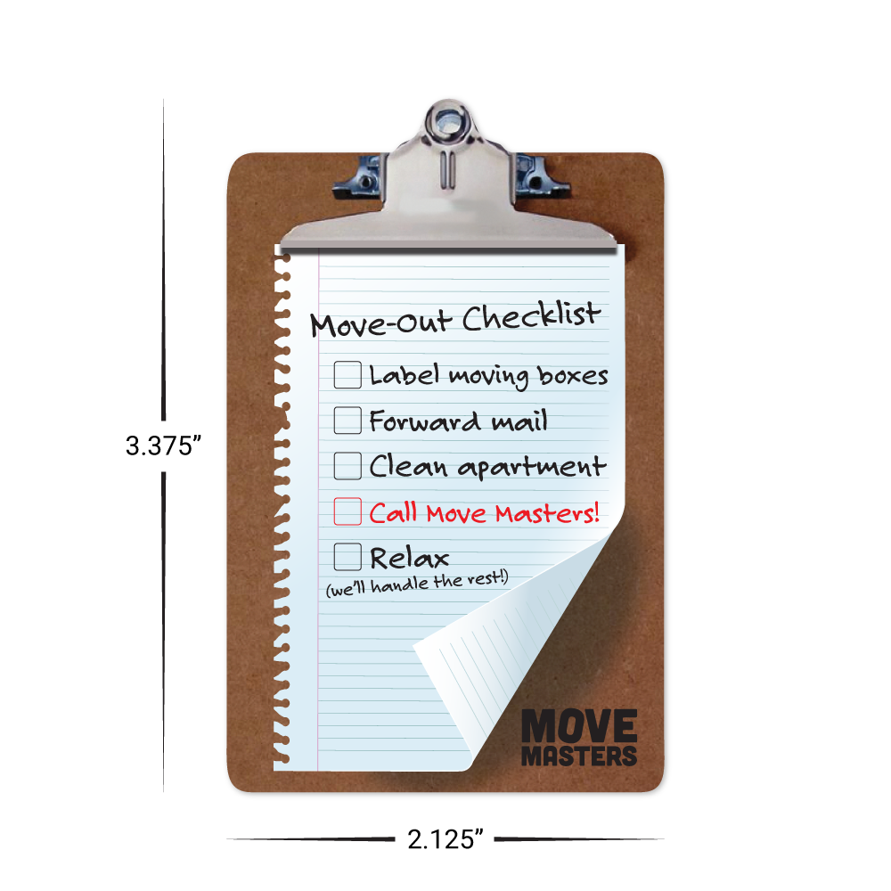Custom Plastic 3.375" x 2.125" Clipboard Cards
