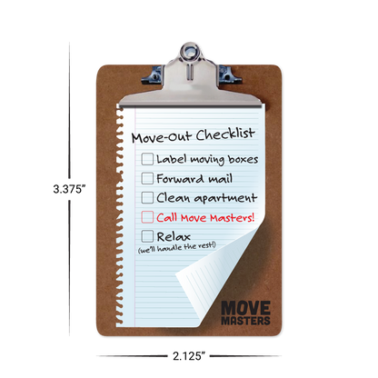 Custom Plastic 3.375" x 2.125" Clipboard Cards