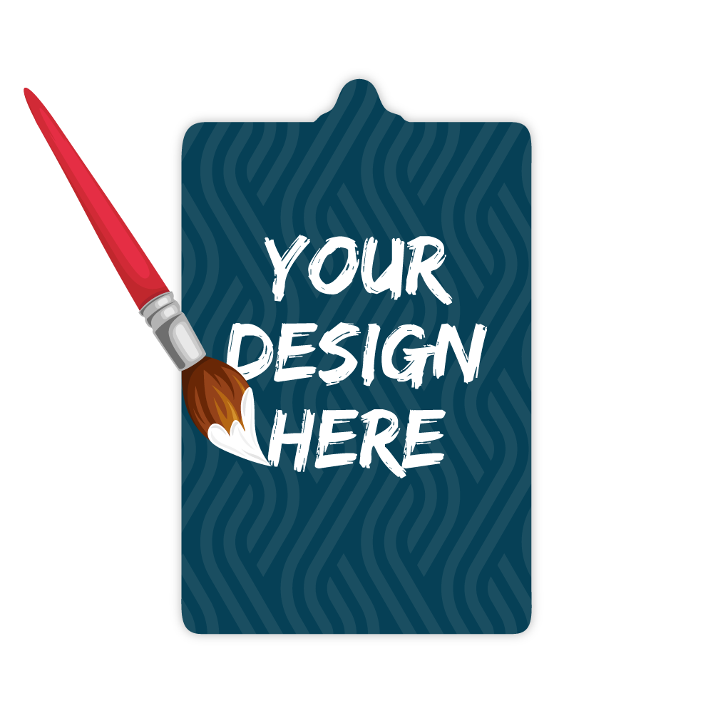 Custom Plastic 3.375" x 2.125" Clipboard Cards