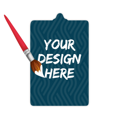 Custom Plastic 3.375" x 2.125" Clipboard Cards