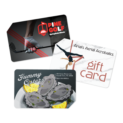 Custom Plastic 3.375" x 2.125" Clipped Corner Cards