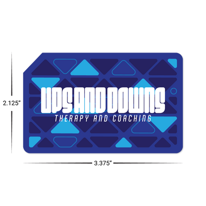 Custom Plastic 3.375" x 2.125" Clipped Corner Cards