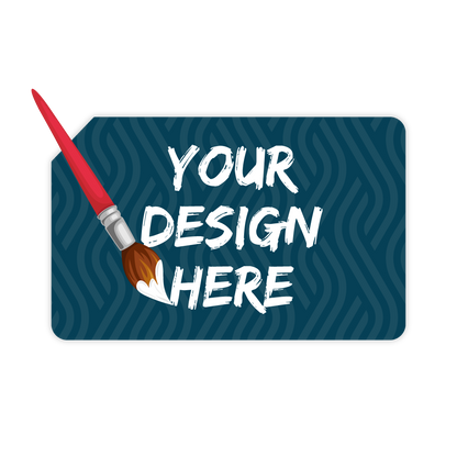Custom Plastic 3.375" x 2.125" Clipped Corner Cards
