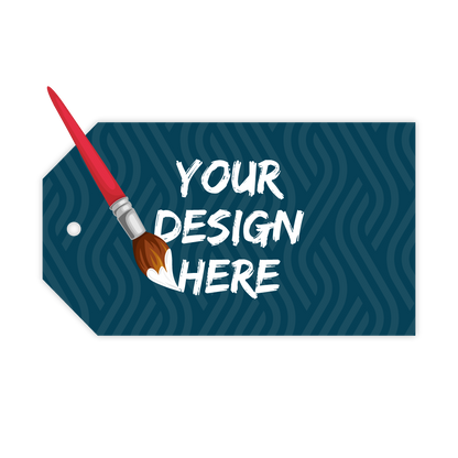 Custom Plastic 3.5" x 2" Clothing Tag