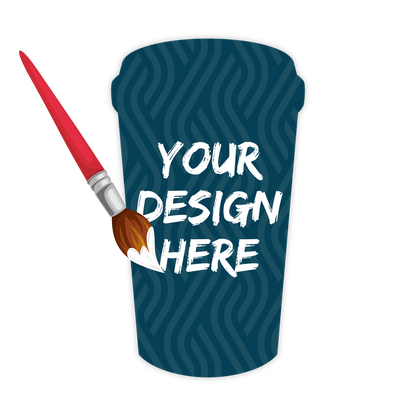 Custom Plastic 2" x 3.5" Coffee Cup Cards