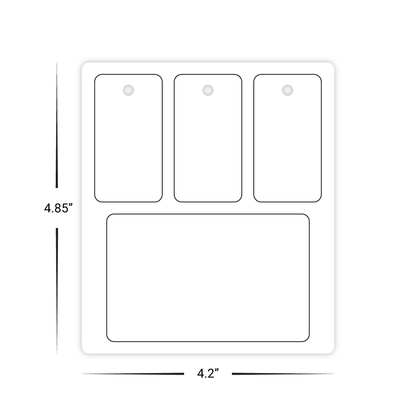 Custom Plastic Card and 3 Key Tag Combo