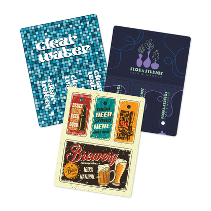 Custom Plastic Card and 3 Key Tag Combo
