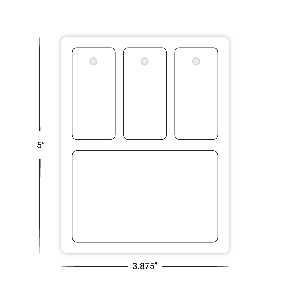 Custom Plastic Card and 3 Key Tag Combo