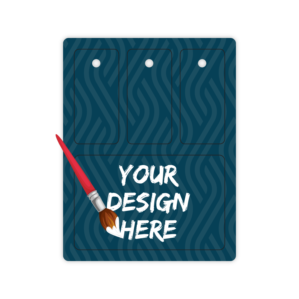 Custom Plastic Card and 3 Key Tag Combo