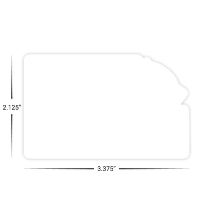 Custom Plastic 3.375" x 2.125" Corner Design Cards