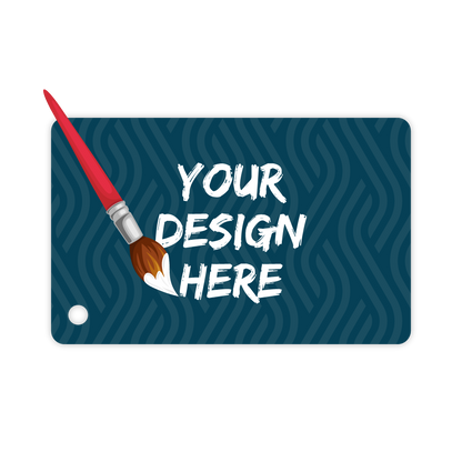 Custom Plastic 3.375" x 2.125" Cards with Corner Hole