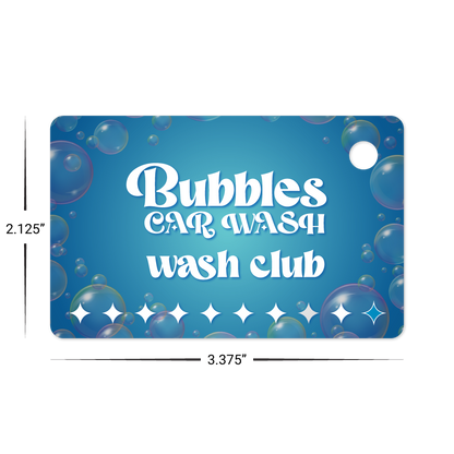 Custom Plastic 3.375" x 2.125" Cards with Large Corner Hole