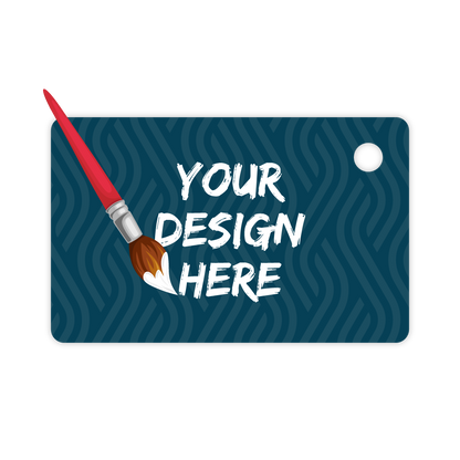 Custom Plastic 3.375" x 2.125" Cards with Large Corner Hole