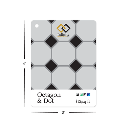 Custom Plastic 3" x 4" Rectangle with Corner Hole Tags