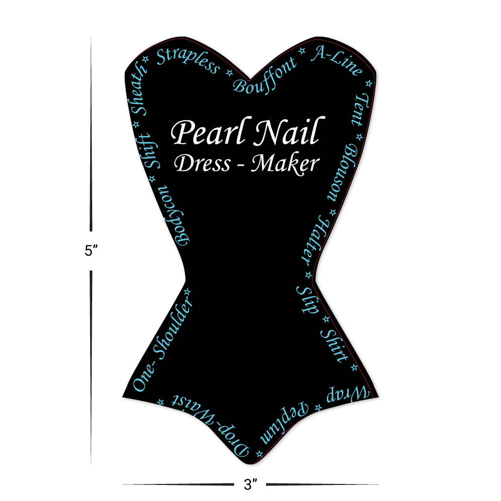 Custom Plastic 3" x 5" Corset Shape Cards