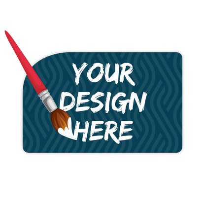 Custom Plastic 3.375" x 2.125" Curve Corner Cards