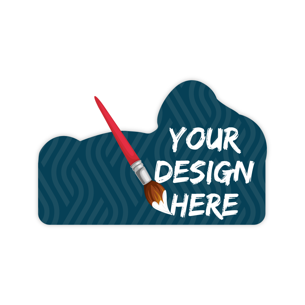 Custom Plastic 3.167" x 2" Unique Shape Cards