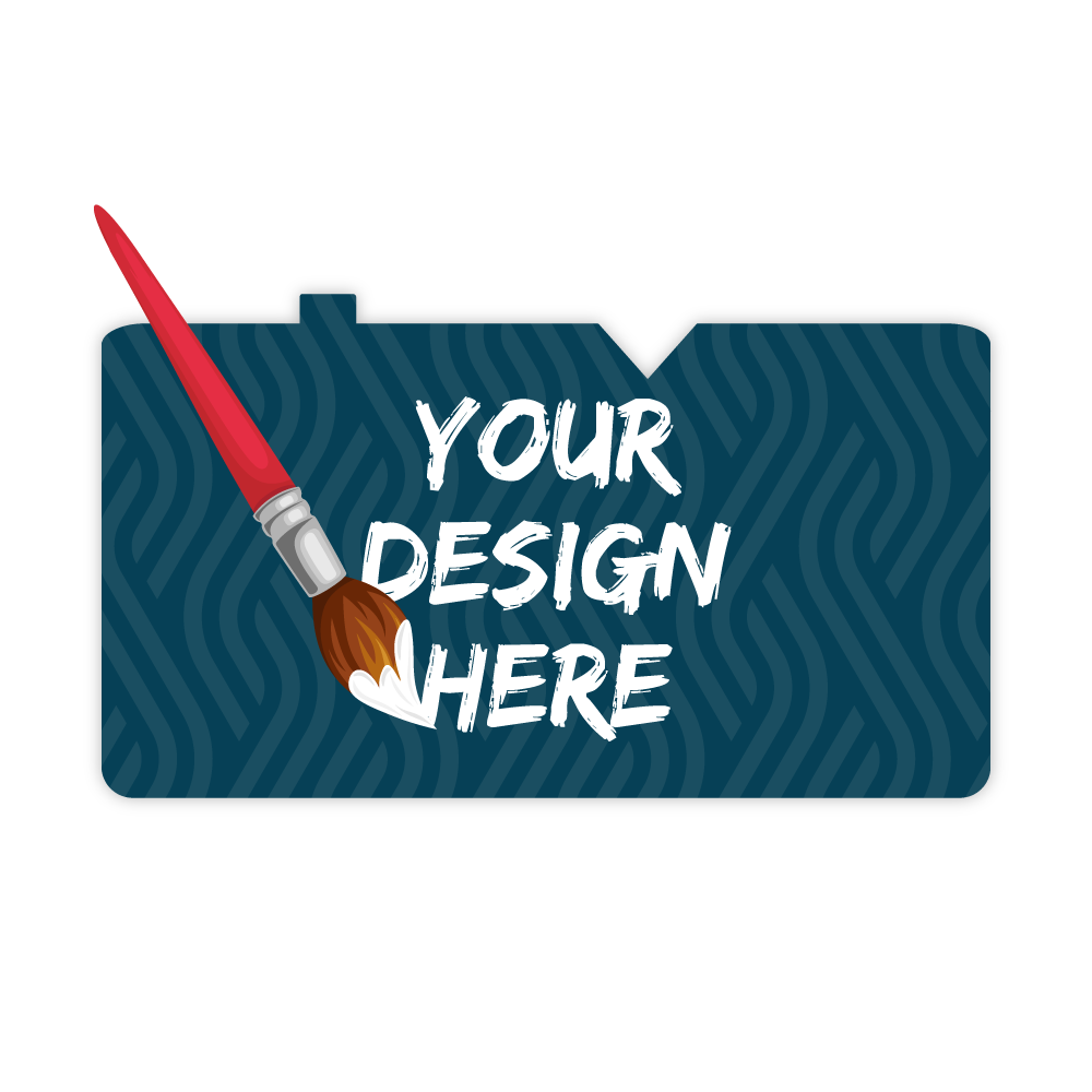 Custom Plastic 3.46" x 1.96" Notch and Rise Cards
