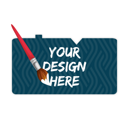 Custom Plastic 3.46" x 1.96" Notch and Rise Cards