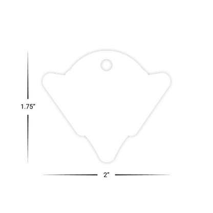 Custom Plastic 2" x 1.75" Bird Shape Key Tags