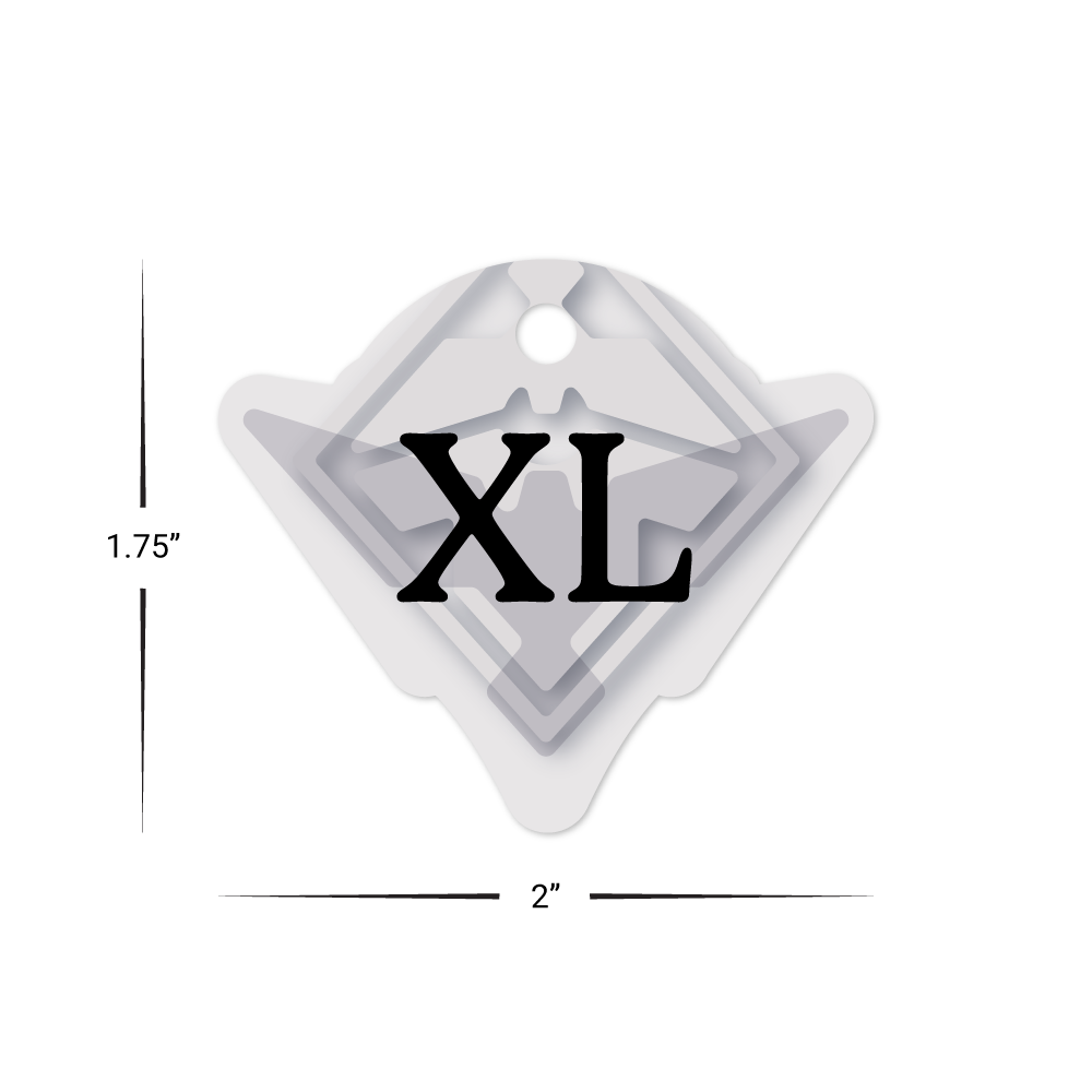 Custom Plastic 2" x 1.75" Bird Shape Key Tags