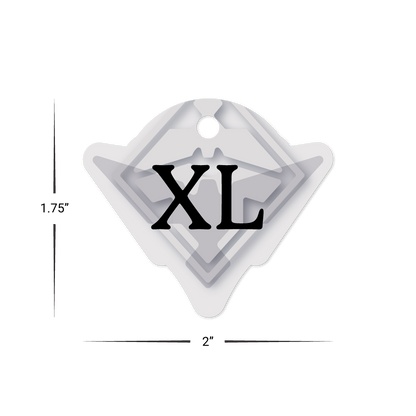 Custom Plastic 2" x 1.75" Bird Shape Key Tags