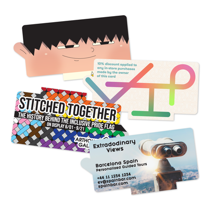 Custom Plastic 4.7" x 2.4" Bump and Ridge Cards