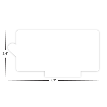 Custom Plastic 4.7" x 2.4" Bump and Ridge Cards