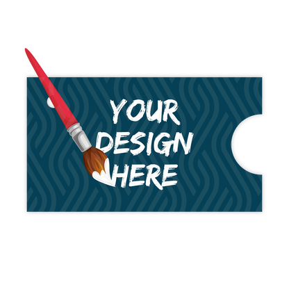 Custom Plastic 3.5" x 2" Hole Cards