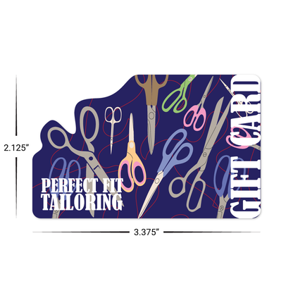 Custom Plastic 3.375" x 2.125" Decorative Corner Cards