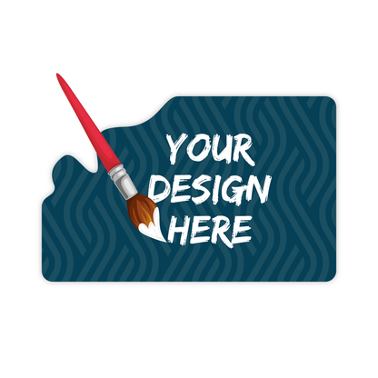 Custom Plastic 3.375" x 2.125" Decorative Corner Cards