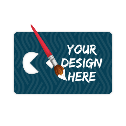Custom Plastic 3.375" x 2.125" Cards with 2 Decorative Punch-Outs